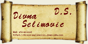 Divna Selimović vizit kartica